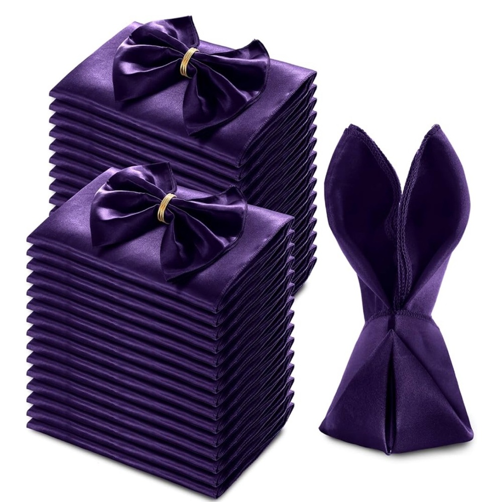 Elegant Purple Napkin pack of 10